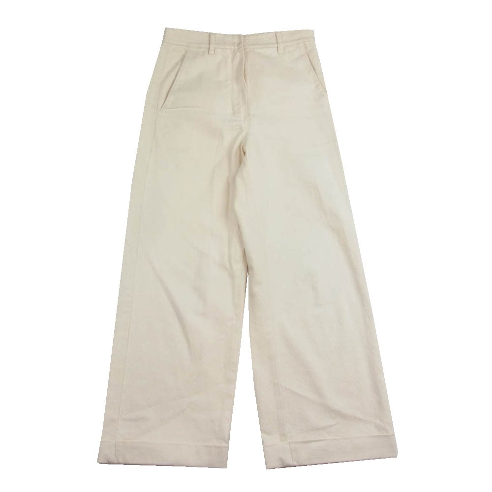S Max Mara エスマックスマーラ パンツ マックスマーラジャパンタグ ホワイト コットン デニム パンツ オフホワイト系 36【中古】