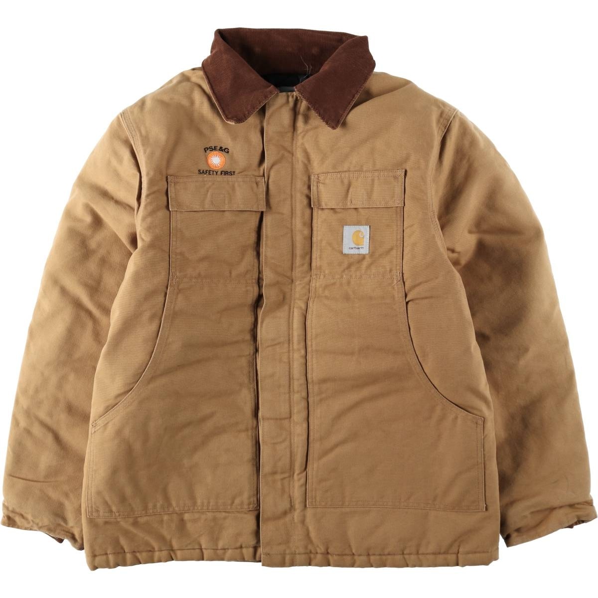 古着 90年代 カーハート Carhartt トラディショナルコート 中綿入り ダックワークジャケット USA製 メンズL相当 ヴィンテージ/eaa636525