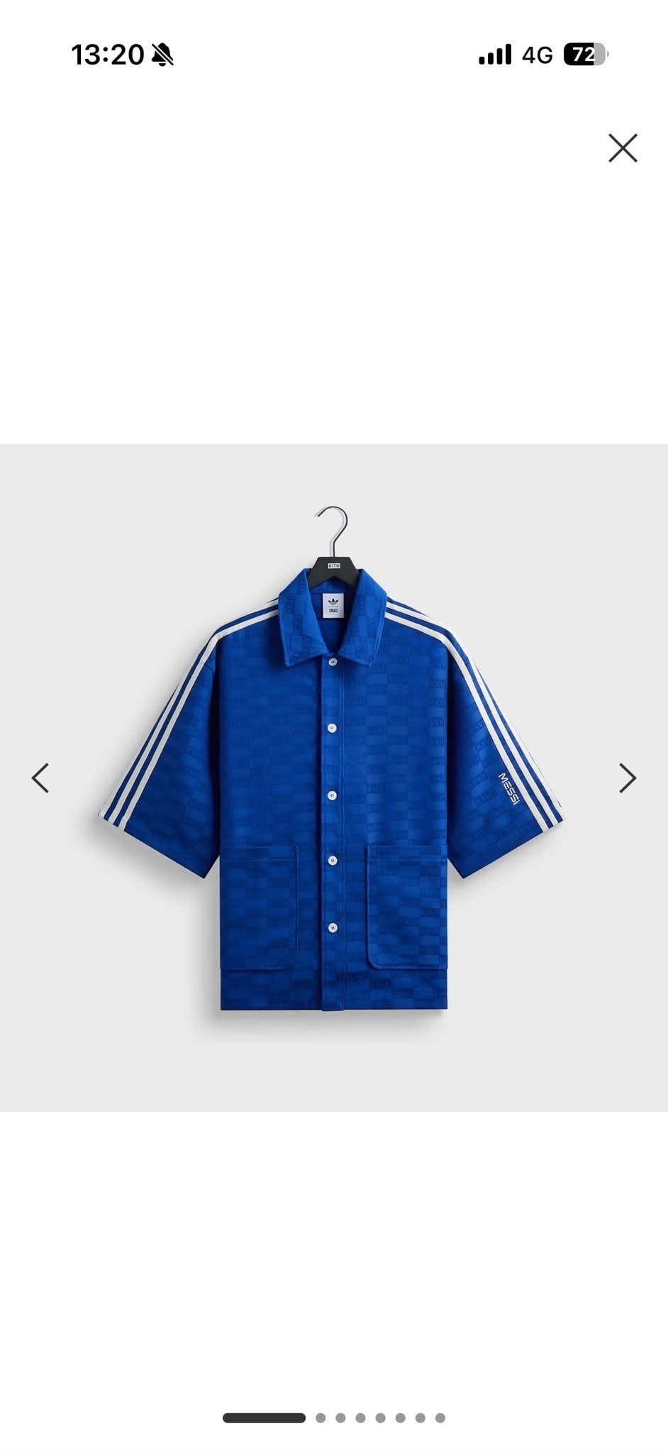 Kith x Lionel Messi x adidas Football Monogram Shirt "Blue"