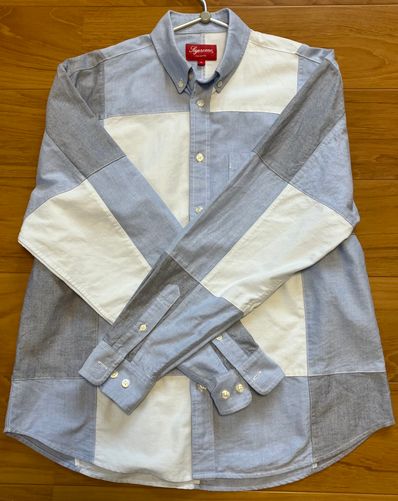 Supreme Patchwork Oxford Shirt "Blue"