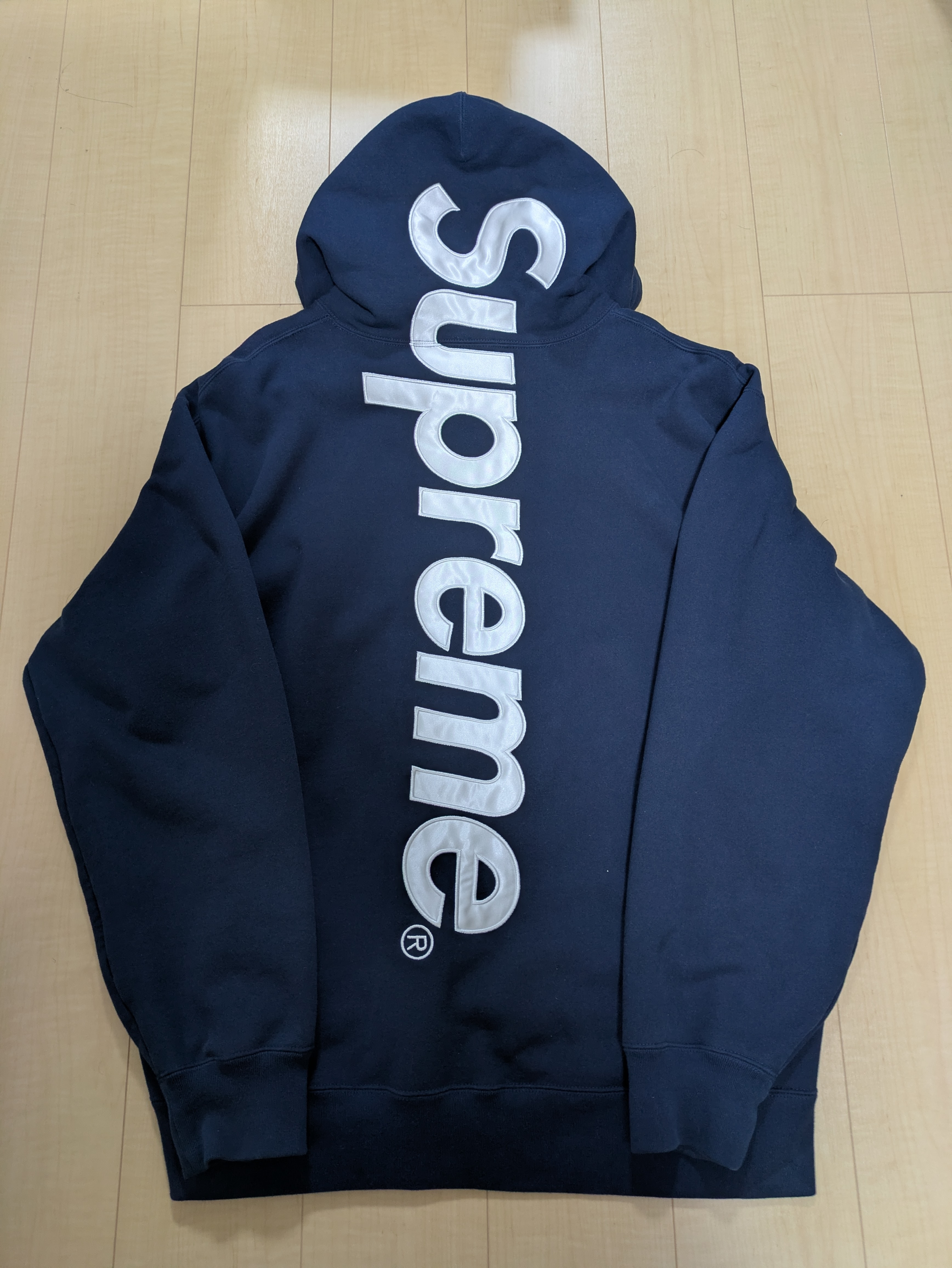 Supreme Satin Applique Hooded Sweatshirt 