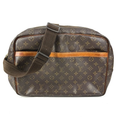 ルイヴィトン LOUIS VUITTON リポーターGM M45252 モノグラム 斜め掛け カバン ショルダーバッグ モノグラムキャンバス ブラウン