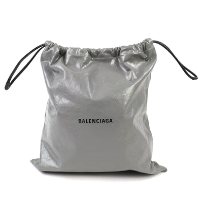 極美品 バレンシアガ Shopper ダストバッグ ポーチ グレー 851063