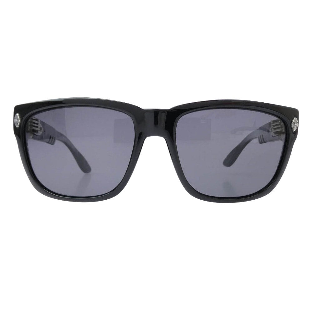 Chrome Hearts 59 18-140 Disco Stick Floral Temple Cell Frame Sunglasses "Black/Silver"
