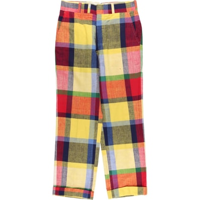 古着 80年代 ブルックスブラザーズ Brooks Brothers チェック柄 スラックスパンツ メンズw32相当 ヴィンテージ/eaa628670