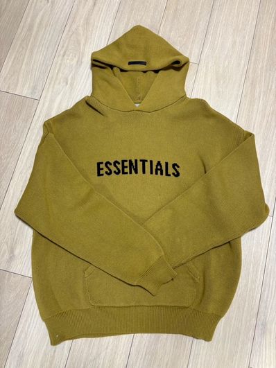 FEAR OF GOD ESSENTIALS KNIT PULLOVER "Amber"