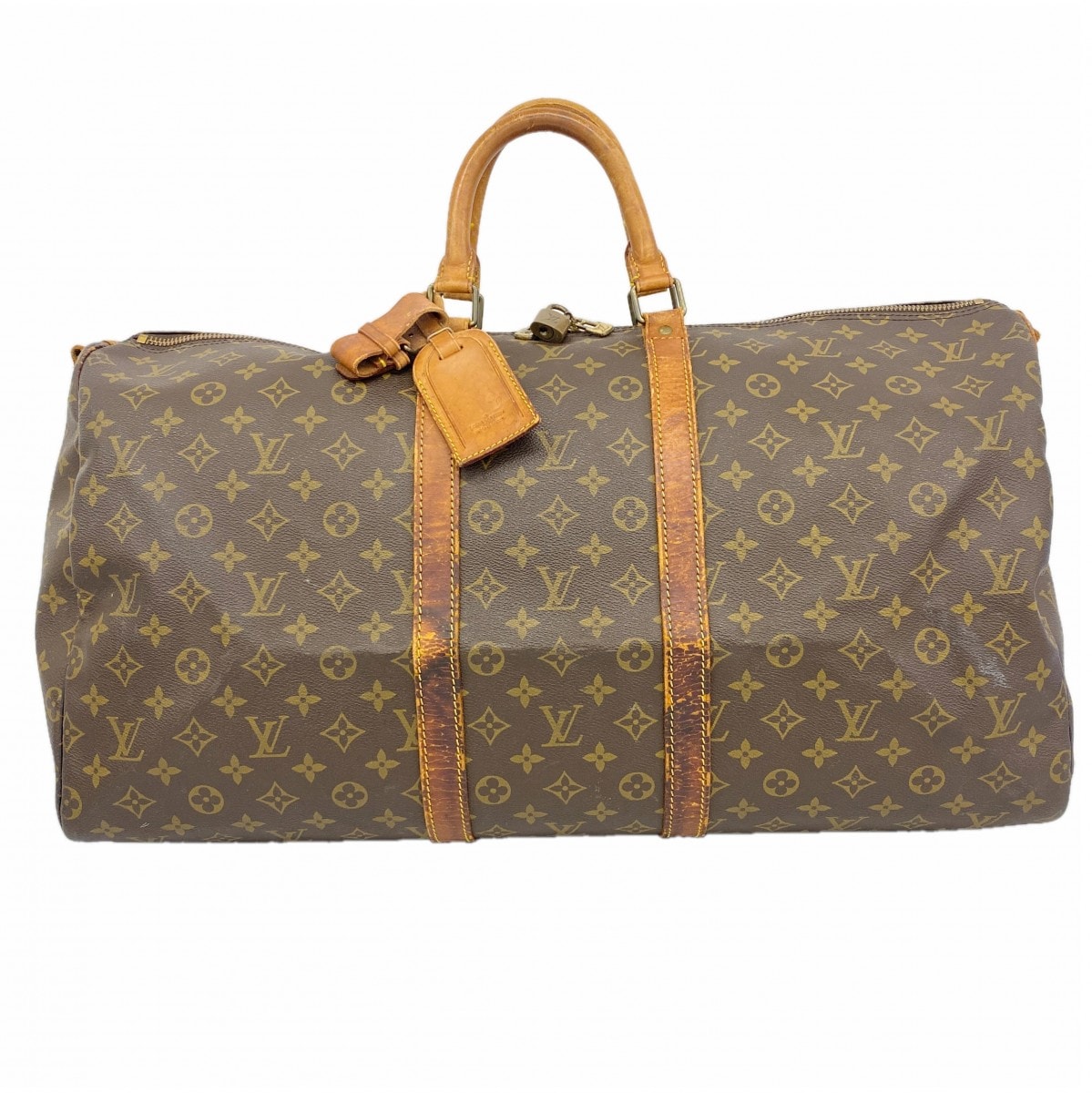 【6dd4079】ルイヴィトン ボストンバッグ モノグラム キーポルバンドリエール55 M41414 ブラウン【中古】メンズ レディース ユニセックス