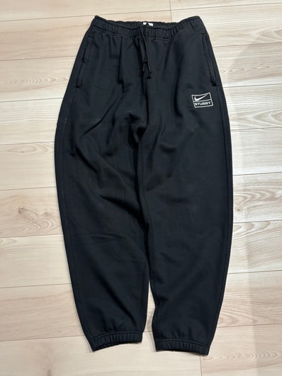 Stussy x Nike Stone Washed Fleece Pant "Black" (US Size) FN5235-010