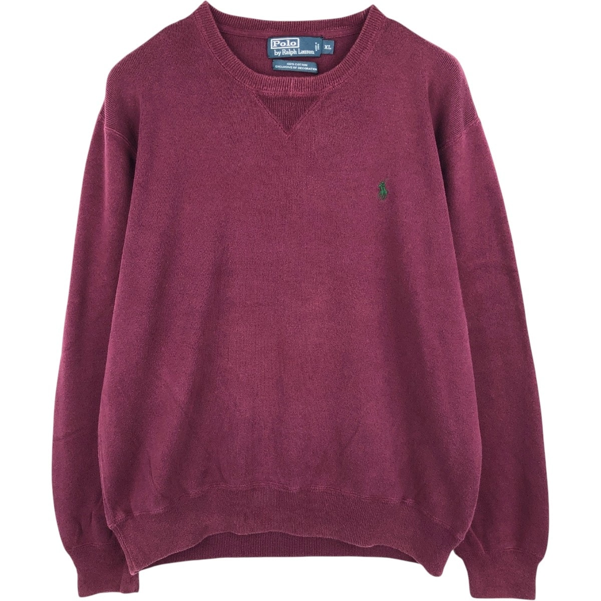 古着 ラルフローレン Ralph Lauren POLO by Ralph Lauren コットンニットセーター メンズXL相当/eaa682358