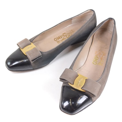 サルヴァトーレフェラガモ 4 1/2 レディースパンプス