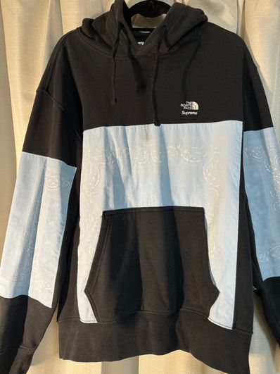Supreme x The North Face Bandana Hooded Sweatshirt "Black"
