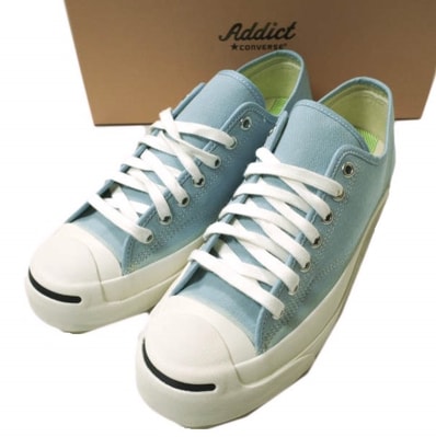 新品 CONVERSE ADDICT コンバースアディクト JACK PURCELL CANVAS ジャックパーセル キャンバス 1AD671 US7.5(26cm) LT.BLUE ローカット スニーカー シューズ g24852