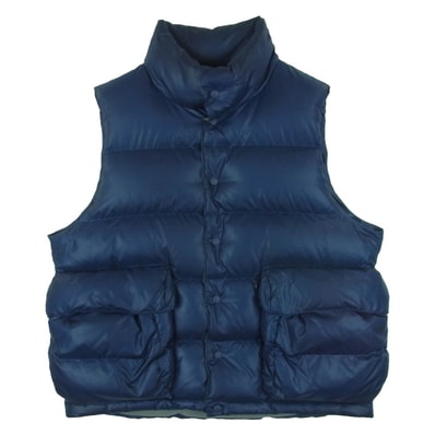 DAIWA PIER39 ダイワピア BW-24022W TECH BACK PACKER DOWN VEST テック バックパッカー ダウン ベスト ネイビー系 M【中古】