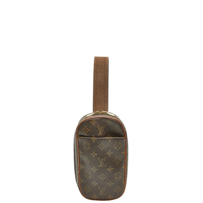 ルイ ヴィトン モノグラム ポシェットガンジュ ボディバッグ ウエストバッグ M51870 ブラウン PVC レザー メンズ LOUIS VUITTON 【中古】