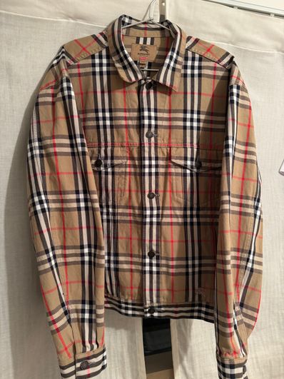 Supreme / Burberry Denim Trucker Jacket "Beige"