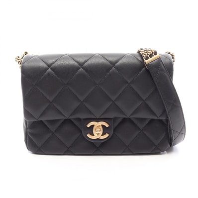 シャネル CHANEL マトラッセ ショルダーバッグ バッグ キャビアスキン(グレインドカーフ) レディース ブラック系 AS4594B 【中古】