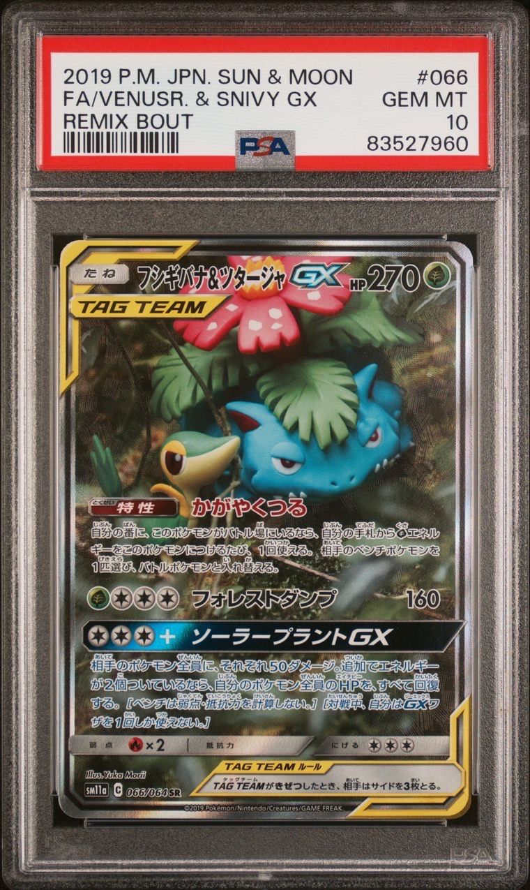 フシギバナ&ツタージャGX SR: SA[SM11a 066/064](強化拡張パック「リミックスバウト」)
