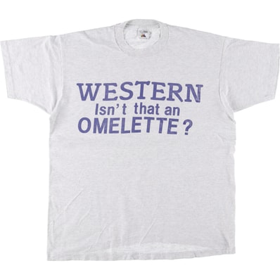 古着 90年代 フルーツオブザルーム FRUIT OF THE LOOM メッセージプリントTシャツ カナダ製 メンズXL相当 ヴィンテージ/eaa566823