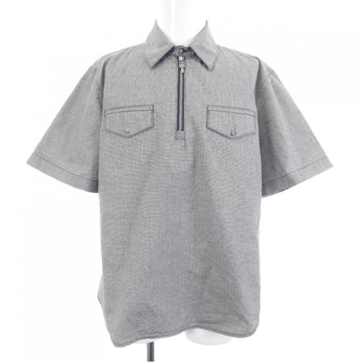 Chrome Hearts Half Zip Dagger S/S Shirt "Gray"