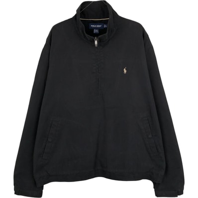 古着 90~00年代 ラルフローレン Ralph Lauren POLO GOLF ポロゴルフ ハーフジップ ウォームアッププルオーバー メンズXL相当/eaa616176