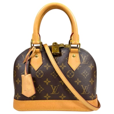 ルイヴィトン アルマBB モノグラム ショルダーバッグ モノグラムキャンバス M53152 ブラウン レディース LOUIS VUITTON 中古