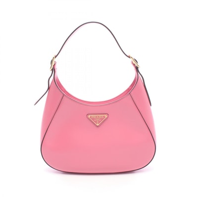 プラダ PRADA クレオ ショルダーバッグ バッグ レザー レディース ピンク系 【中古】