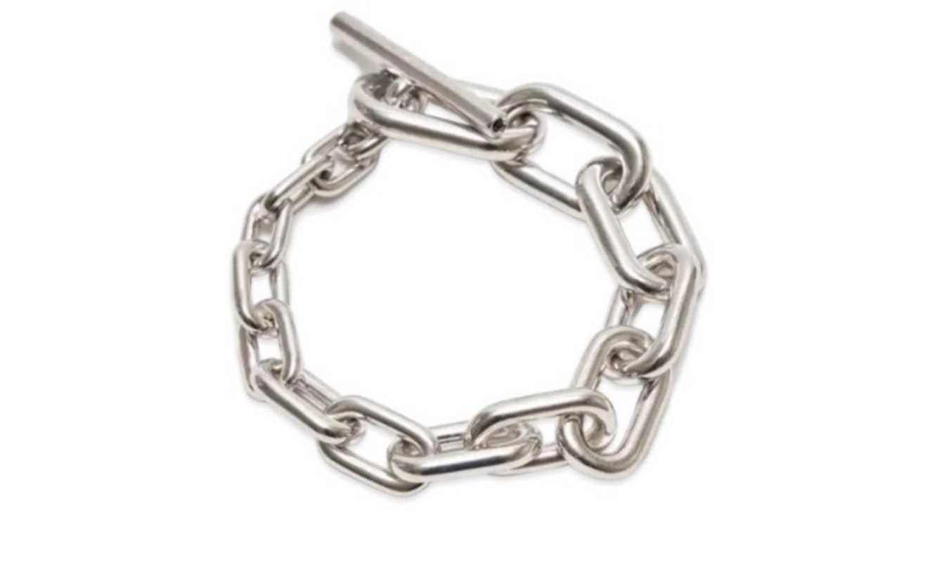 UNDERCOVER Brass Chain Bracelet "Silver"
