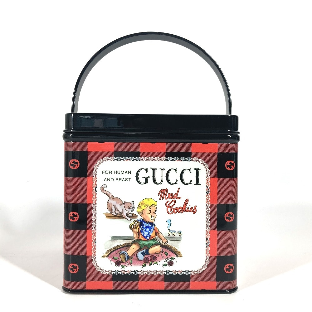 グッチ GUCCI ボックス 総柄 BOX 634132 カバン バニティバッグ インテリア ハンドバッグ レジン レッド 美品