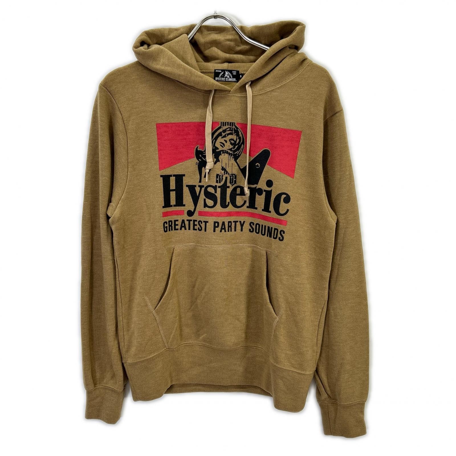ヒステリックグラマー 02203CF07 ブラウン GREATEST PARTY SOUNDS パーカフーディ S