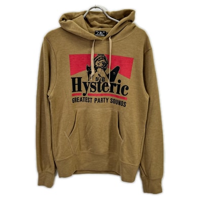 ヒステリックグラマー 02203CF07 ブラウン GREATEST PARTY SOUNDS パーカフーディ S