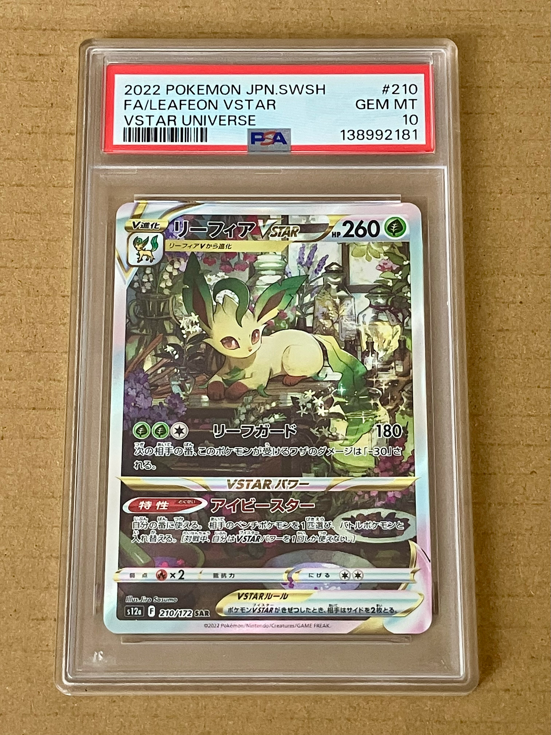 リーフィアVSTAR SAR S12a VSTAR 210/172 PSA10 リーフィアVSTAR SAR[s12a 210/172](ハイクラスパック「VSTAR