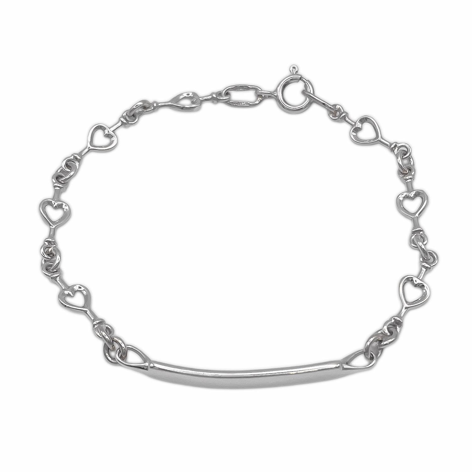 TIFFANY&Co. ティファニー ハートリンクチェーン ヴィンテージ ブレスレット
 バングル IDブレスレット SV925 17.5cm シルバー 新品仕上済 レディース
 【中古】