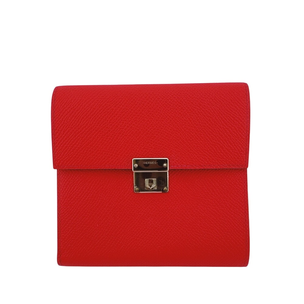 エルメス HERMES 三つ折り財布 クリック12 コンパクトウォレット ピンク