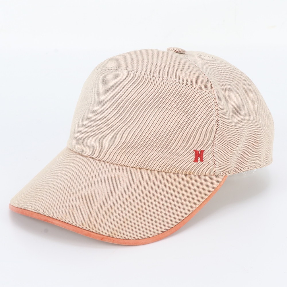■美品 エルメス H ロゴ 刺繍 ベースボール 帽子 ファッション おしゃれ