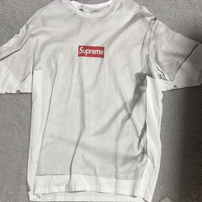 Supreme x MM6 Maison Margiela Box Logo Tee "White"