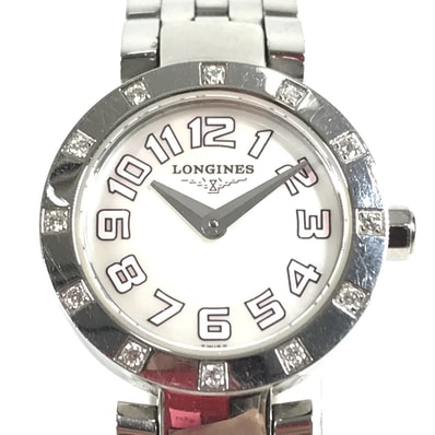 ロンジン LONGINES 12P ダイヤ ダイヤモンド L5.174.0 ドルチェビータ ダイヤベゼル レディースウォッチ ウォッチ 時計 腕時計 SS シルバー