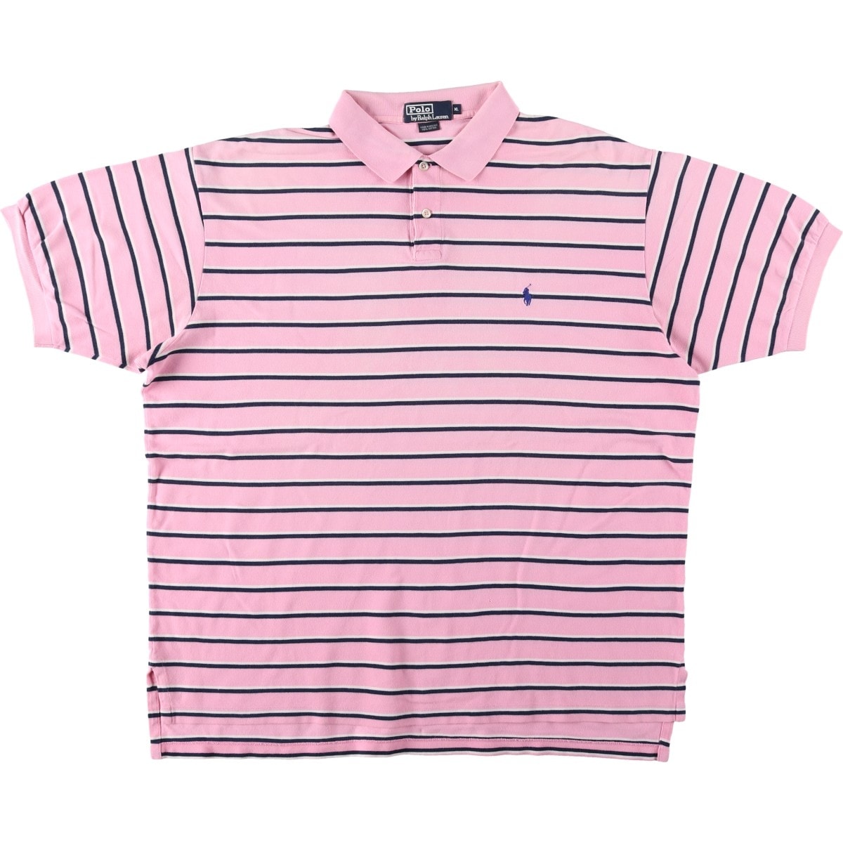 古着 ラルフローレン Ralph Lauren POLO by Ralph Lauren 半袖 ボーダー ポロシャツ メンズXL相当/eaa643594