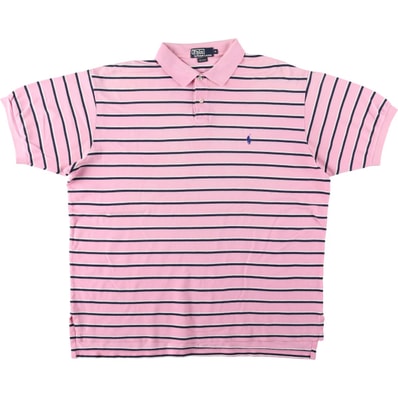 古着 ラルフローレン Ralph Lauren POLO by Ralph Lauren 半袖 ボーダー ポロシャツ メンズXL相当/eaa643594