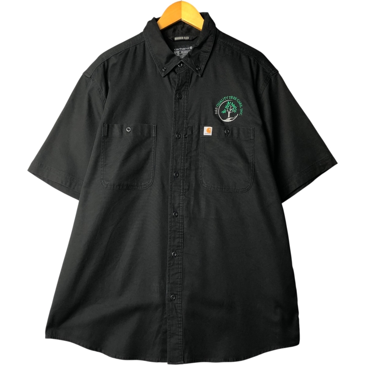 古着 カーハート Carhartt RUGGED FLEX ボタンダウン 半袖 ワークシャツ メンズXL相当/eaa572360 【中古】 【250802】/eaa572360