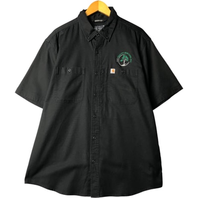 古着 カーハート Carhartt RUGGED FLEX ボタンダウン 半袖 ワークシャツ メンズXL相当/eaa572360 【中古】 【250802】/eaa572360
