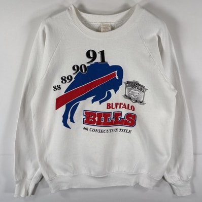 古着 90's/90年代 フルーツオブザルーム FRUIT OF THE LOOM USA製 スウェット トレーナー ラグラン クルーネック チームロゴプリント L ホワイト メンズ