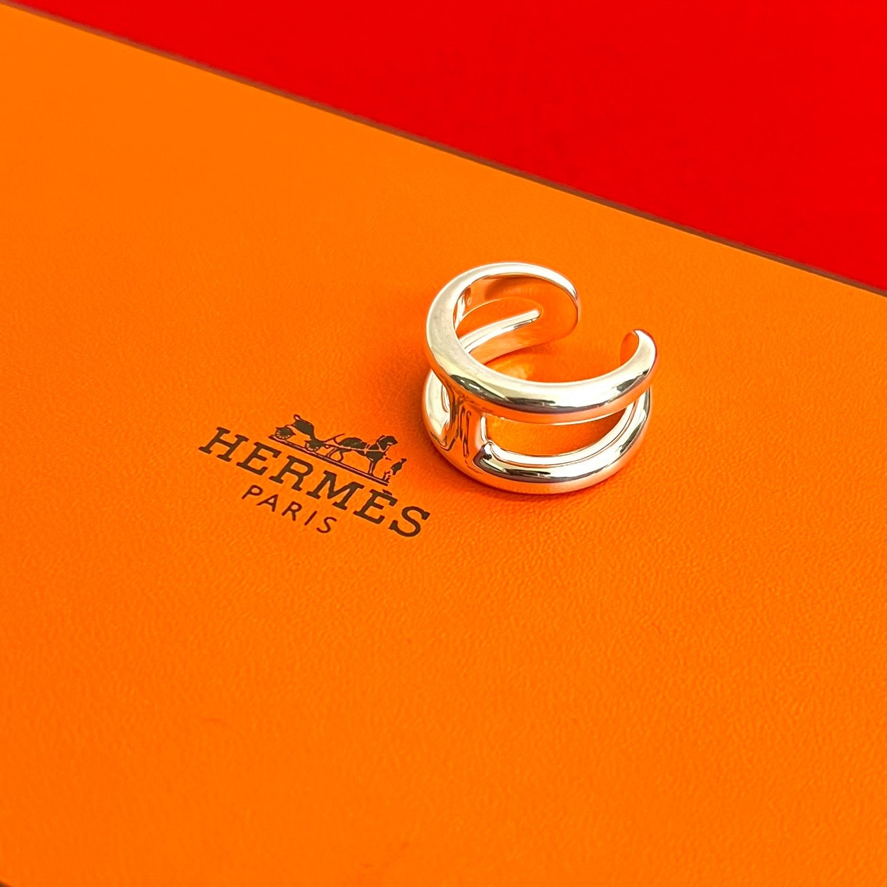 HERMES エルメス オスモズ シルバー925 リング・指輪 14号 シルバー
 31247