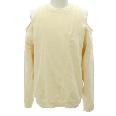 MAISON MARGIELA メゾンマルジェラ S51GU0080 ショルダーレス クルーネック 長袖 肩あき スウェット オフホワイト系 XS【中古】