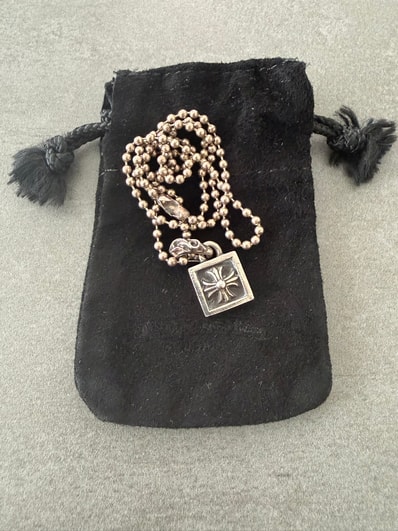 Chrome Hearts Framed CH Plus Charm "Silver"