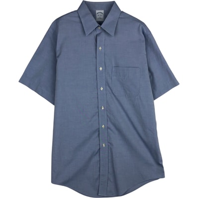 古着 ブルックスブラザーズ Brooks Brothers Est.1818 SLIM FIT 半袖 コットンシャツ メンズL相当/eaa644906