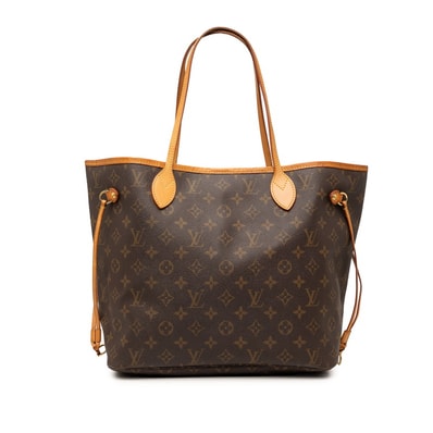 ルイ ヴィトン モノグラム ネヴァーフルMM ショルダーバッグ トートバッグ M40156 ブラウン PVC レザー レディース LOUIS VUITTON 【中古】