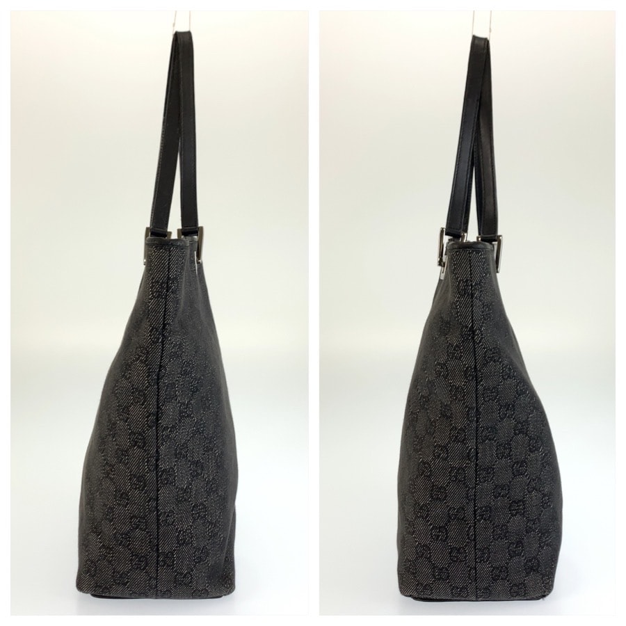 B (目立った傷や汚れなし)】GUCCI グッチ ブラック 黒 シルバー金具 GG
