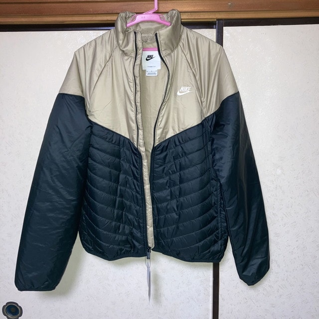 NIKE ナイキ 中綿ジャケット スポーツウェア ウィンドランナー ミッドウェイト パファージャケット ブラック カーキ ベージュ セイル ジッパー左差し メンズ Lサイズ