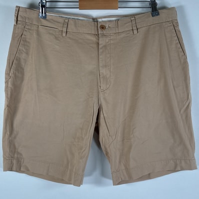 古着 ポロ・ラルフローレン POLO RALPH LAUREN ショートパンツ チノパン ポロチノ 大きいサイズ ワンポイントロゴ w38 ベージュ メンズ