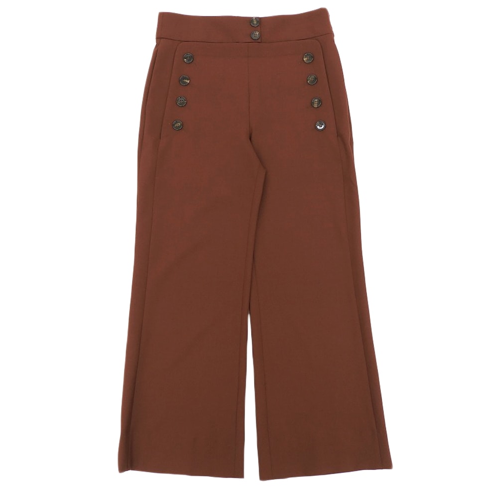 クロエ コットン ナポレオン パンツ ボトムス レディース ボルドー 38 38